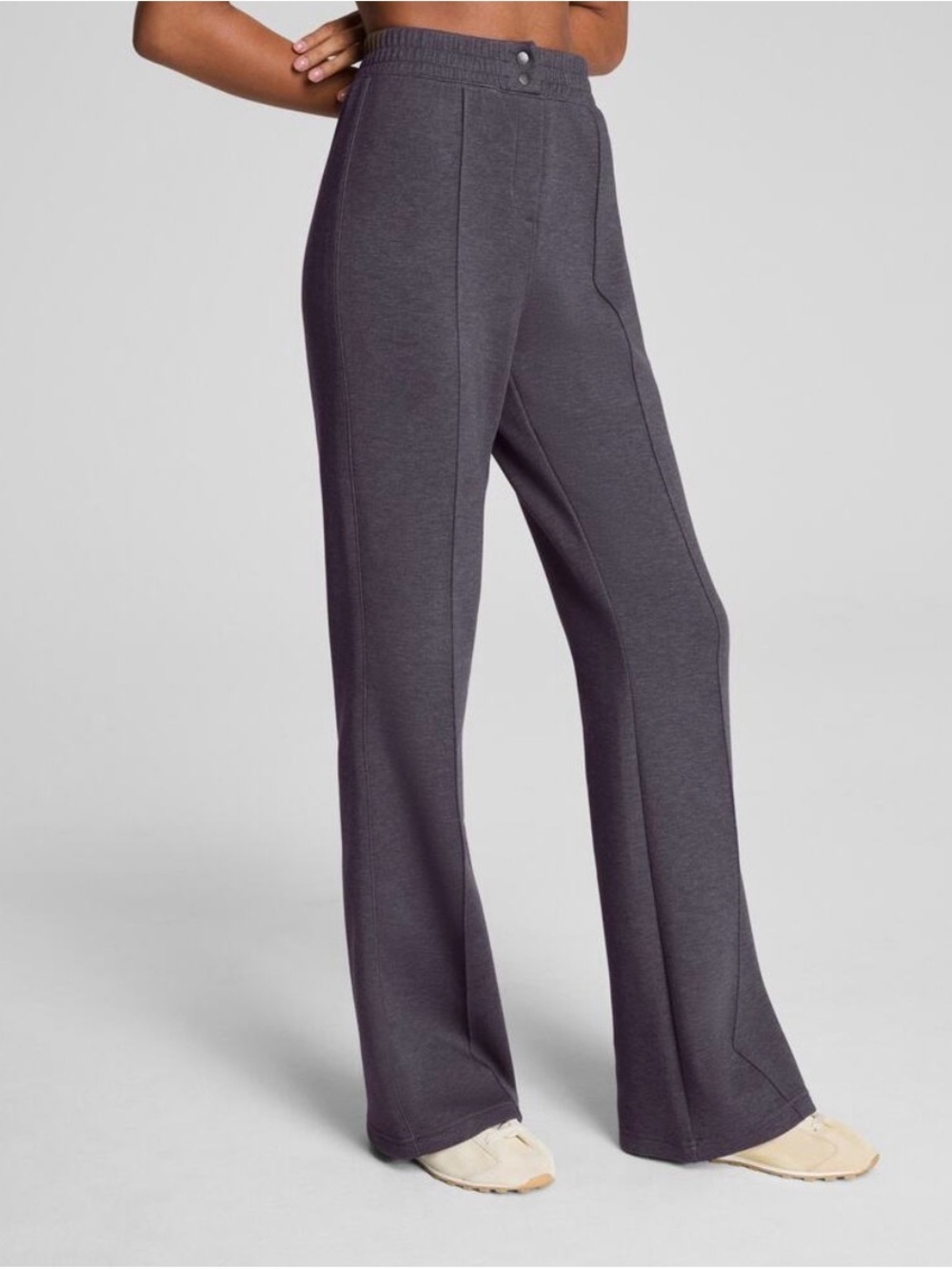 SPANX AirEssentials Brushed Flare Pant - Heather Storm M